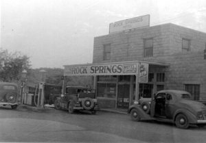 Post office inside the Rock Springs Hotel, circa 1940
