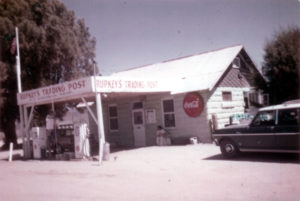 Peridot post office inside Rupkey's Trading Post, 1969