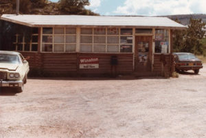 Lupton post office in Shirley's Trading Post, 1985