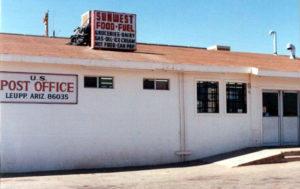Leupp post office inside Sunwest store, 1991