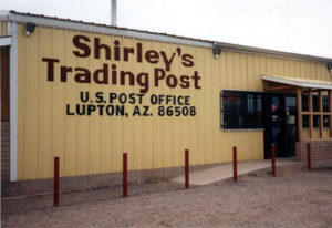 Lupton post office in Shirley's Trading Post, 1993