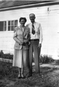 Pratt Udall, Springerville postmaster, and wife Orma