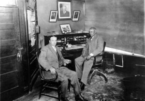 John Knox Corbett (right), Tucson postmaster