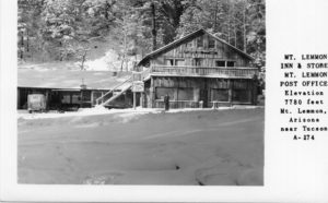 Postcard of Mt. Lemmon post office