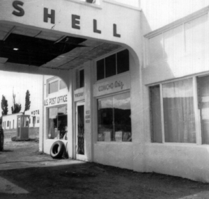 Concho post office inside Shell gas station