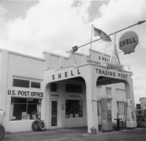 Concho post office inside Shell gas station