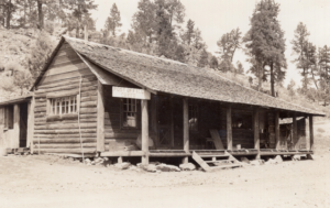 Greer post office in cabin